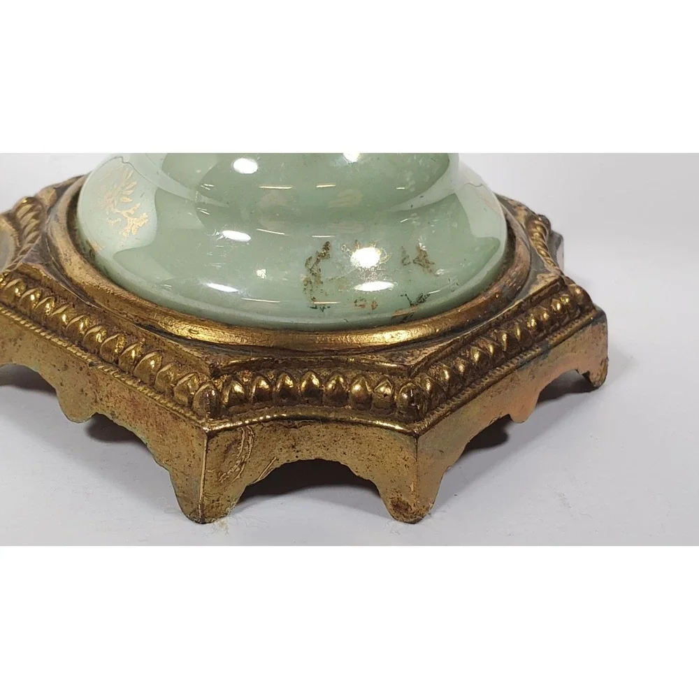 Antique French Sevres Style Urn Vase Porcelain Marked Lid Hand-Painted
